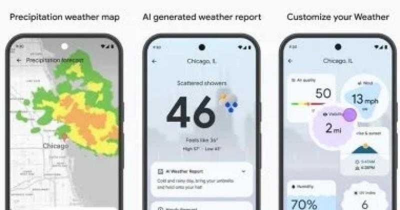 تعرف على تطبيق الطقس المدعوم بالذكاء الاصطناعى من جوجل